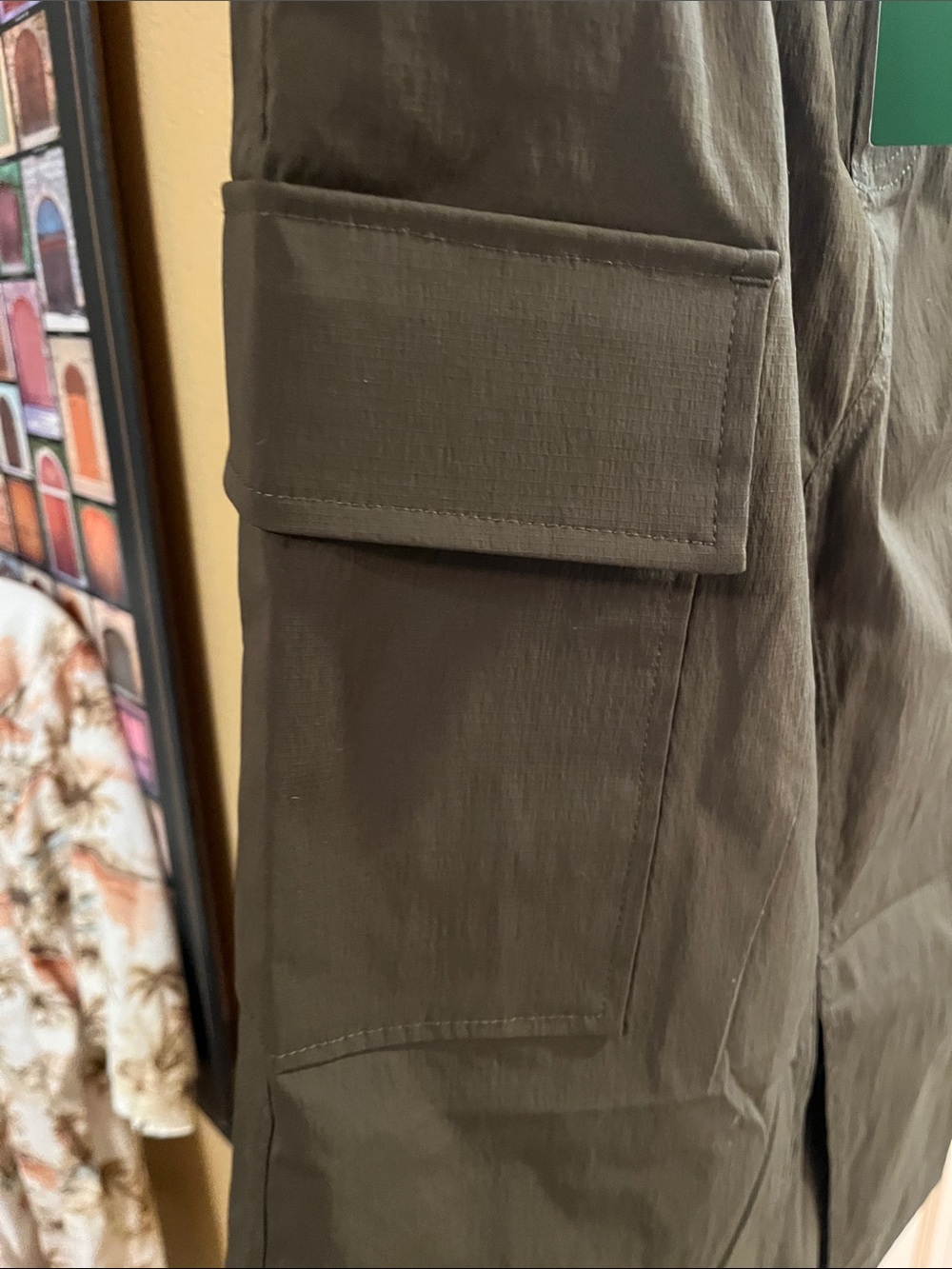 HALARA Olive Green Elastic-Waist cargo Skirt with Drawstring - Picture 6 of 11